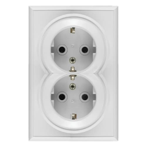 Utičnica dupla polikarbonat Premijer+