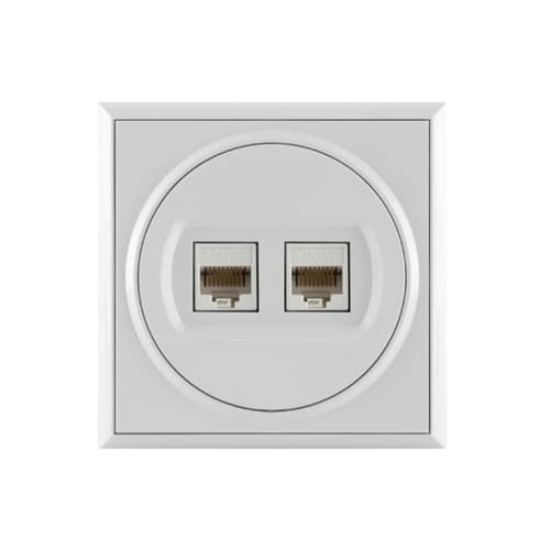 Utičnica komunikacijska 2xCat 6e Premijer+