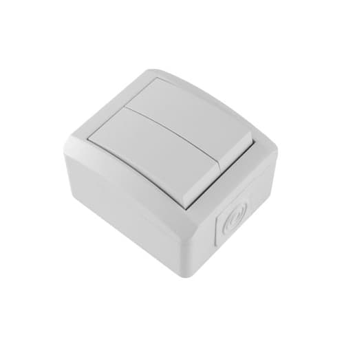 Sklopka izmjenična dvostruka bijela SET-Q OG