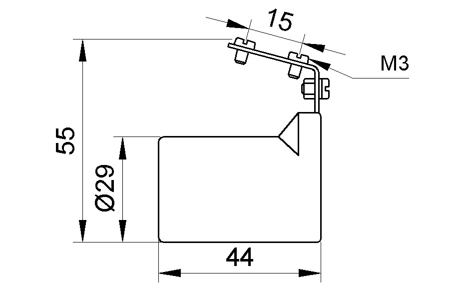 Grlo E14 porculan kutno za plafonjere 136L 2