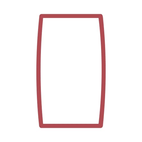 Uklopni okvir duple utičnice bordo Status