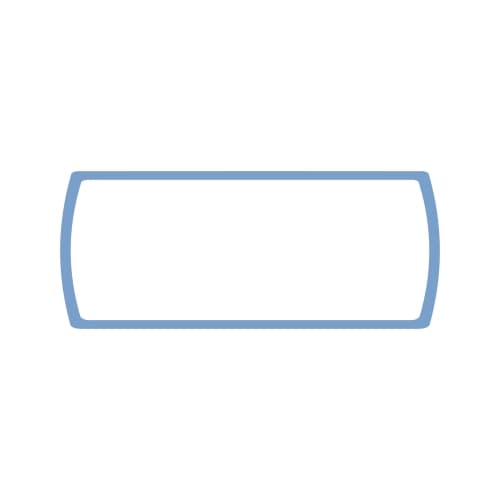 Uklopni okvir vodoravnog indikatora plavi Status