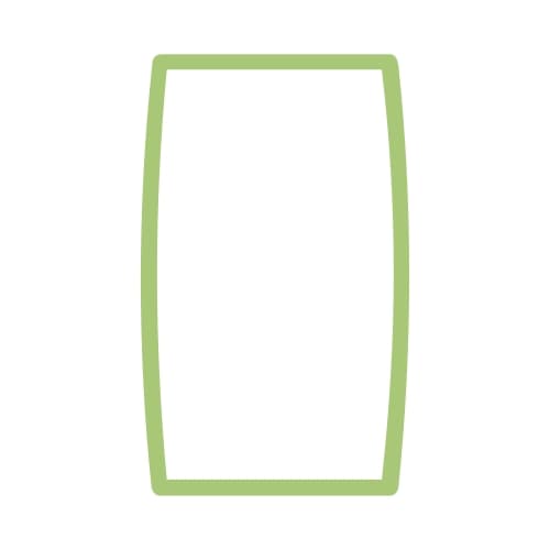 Uklopni okvir duple utičnice svjetlo zeleni Status