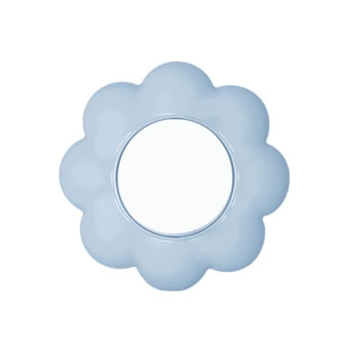 Sklopka jednopolna cvijet bijelo plavi Happy