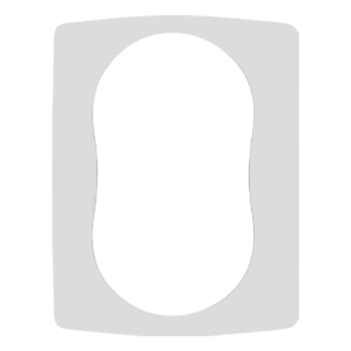 Uklopni okvir za duplu utičnicu prozirni Emporio