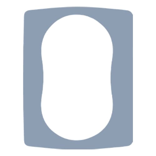 Uklopni okvir za duplu utičnicu svijetlo plavi Emporio