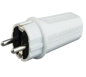 Utikač dvopolni bijeli guma 2