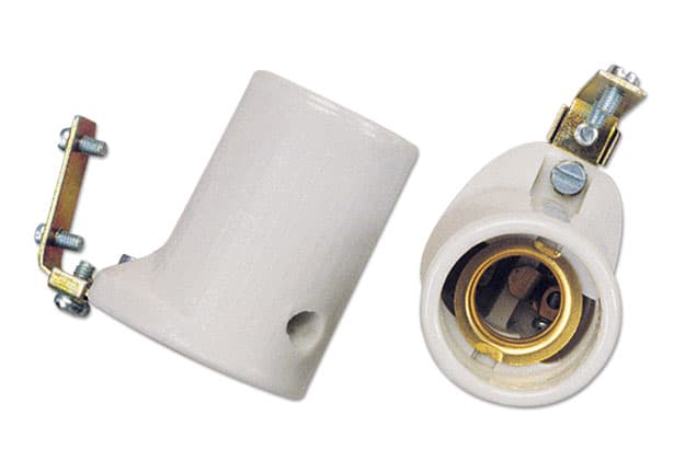 Grlo E14 porculan kutno za plafonjere 136L